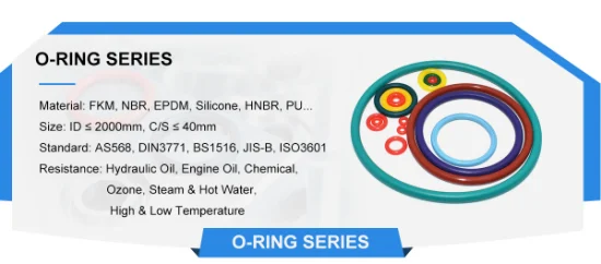 O anel-O de borracha de Swks sela o silicone O de FKM NBR HNBR EPDM